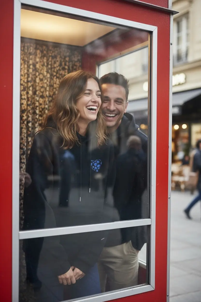 Lou- Le sweat qui a du coeur pour être porté ensemble avec amour et bonheur- Plus Que Du Bleu
